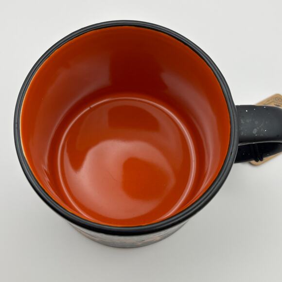 Gloral Design Collections Halloween “Resting Witch Face” Black Orange Mug NWT - Picture 6 of 9